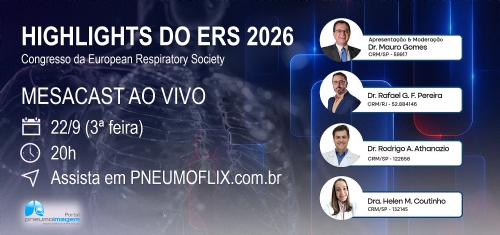 HIGHLIGHTS DO ERS 2026 SER�O DEBATIDOS AO VIVO NO PNEUMOFLIX